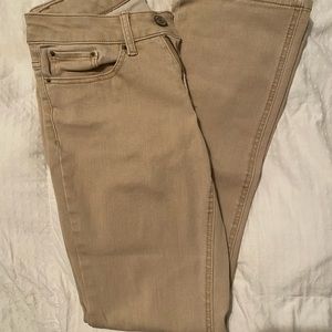 Khaki bootcut pants size 8